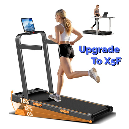 Shake Off Fatigue! Adjustable Incline Under Desk Walking Pad, Diamond Pattern Running Belt Quiet Fitness Treadmill for Home Office