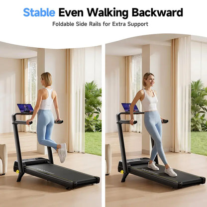 Ideal for Ladies! 15% Incline Walking Pad, Portable Under Desk Treadmill with Remote Control, Perfect for Small Home & Office Walking & Jogging