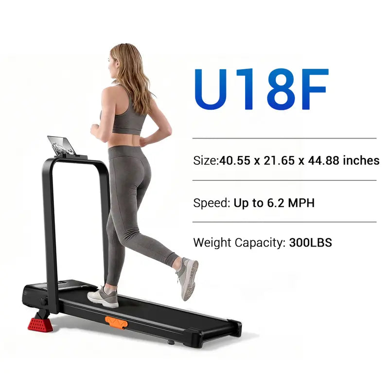 Shake Off Fatigue! Adjustable Incline Under Desk Walking Pad, Diamond Pattern Running Belt Quiet Fitness Treadmill for Home Office