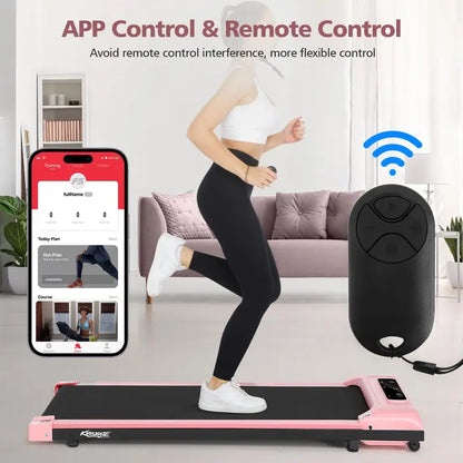 No Installation Needed! Quiet Under Desk Walking Pad Treadmill, Remote Control & LED Display for Home & Office