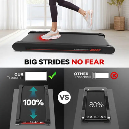 Say Bye To Lazy Lifestyle! P1 3 In 1 Walking Vibration Pad, APP & Remote Control 22Lbs Lightweight Under Desk Treadmill With Servo Motor